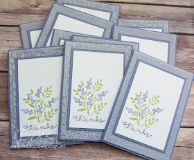 Number Of Years Thank You Cards by Stampin' Up! UK Demo Bekka - check out her blog here