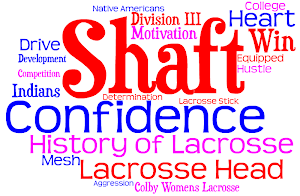 Lacrosse Word Collage