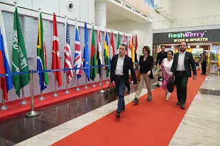 Departure of foreign deligates after second G20 meet