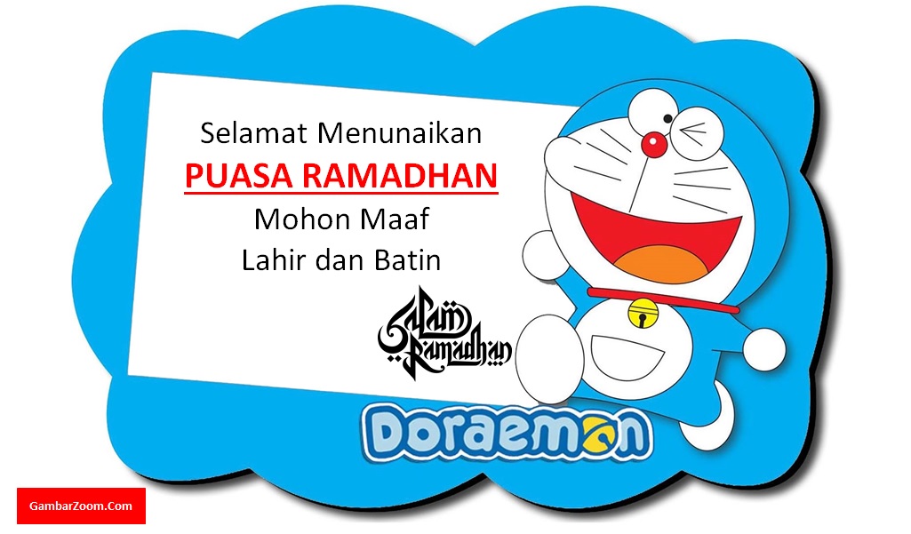 GAMBAR DORAEMON LUCU  Selamat Puasa Ramadhan  Ucapan Buka 