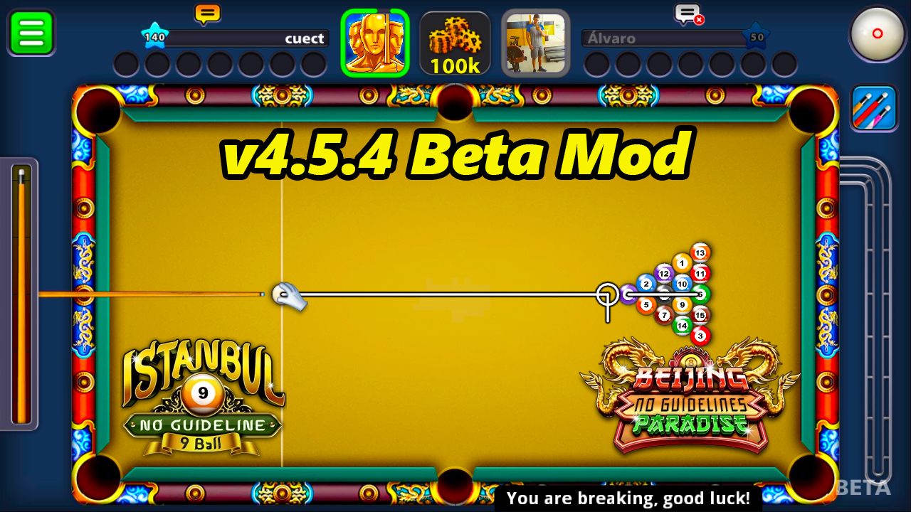 8 Ball Pool 4.5.4 Beta Mod - Mairaj Ahmed Mods
