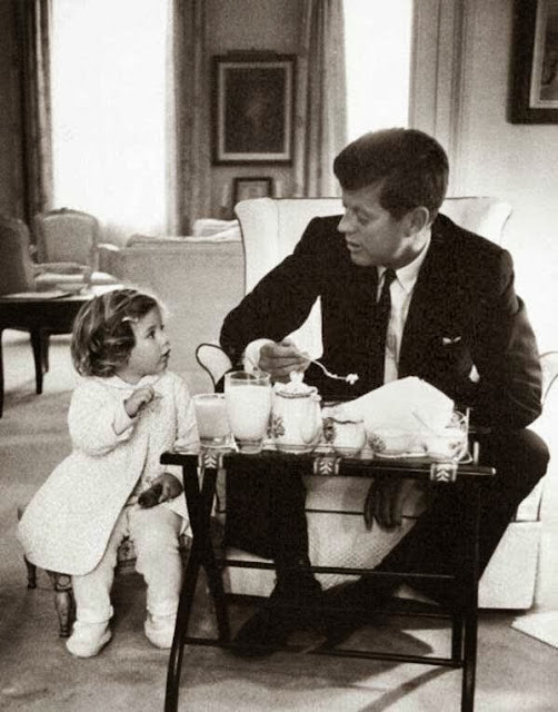 John F. Kennedy and daughter Caroline