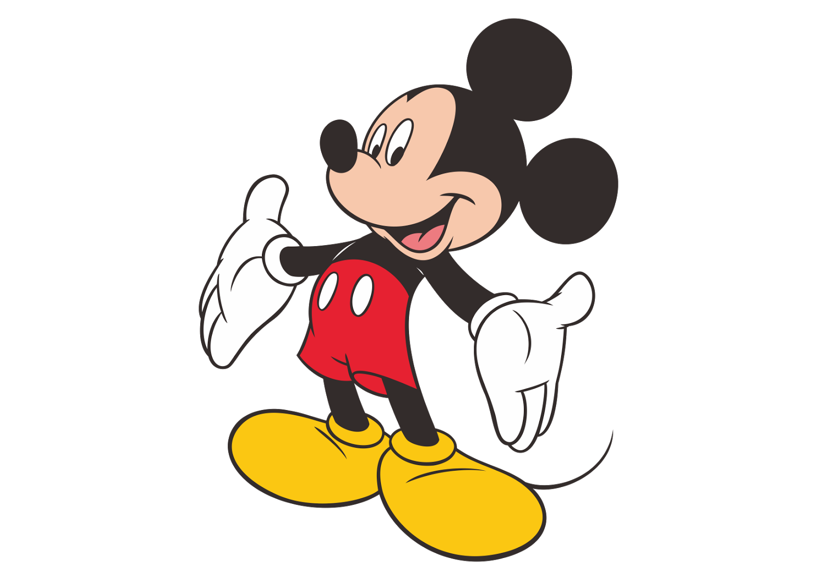 Download Mickey Mouse Logo Vector~ Format Cdr, Ai, Eps, Svg, PDF, PNG