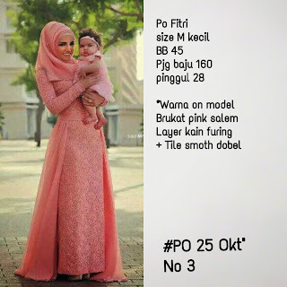 Kebaya peach tutu