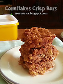Cornflakes Crisp Bars Recipe  @ treatntrick.blogspot.com