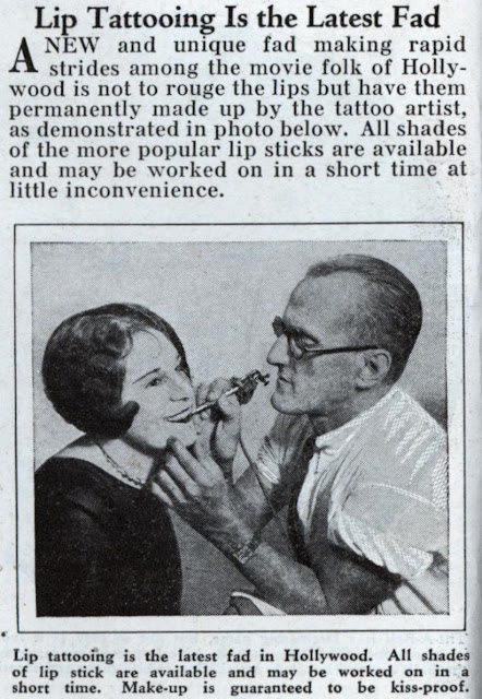 Tattoo On Your Lip. Tattoo your lips! 1938