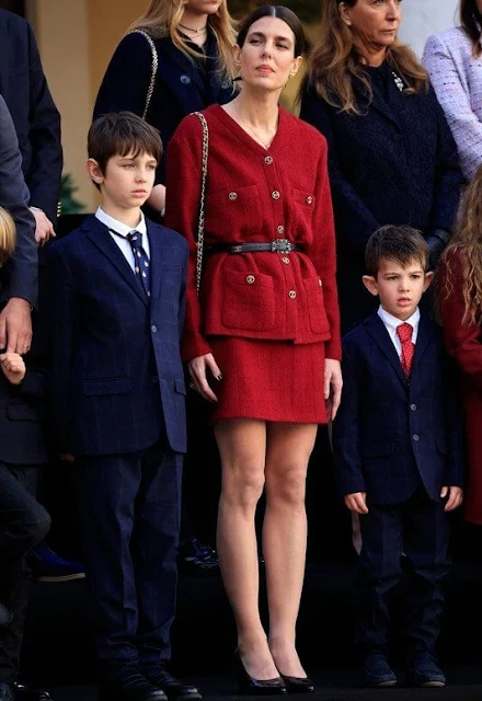 Princess Charlene, Princess Caroline, Princess Stephanie, Charlotte Casiraghi, Princess Alexandra, Beatrice Borromeo and Princess Gabriella