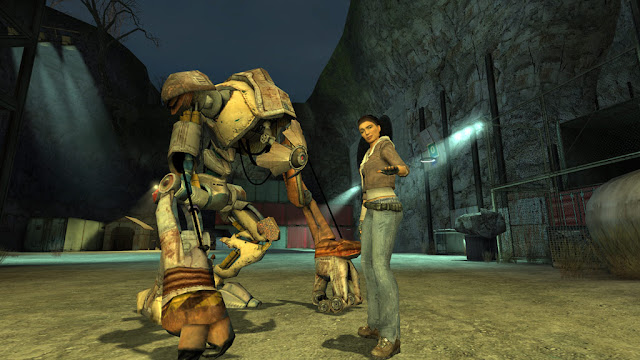Screenshot of Alyx and Dog from Half-Life 2