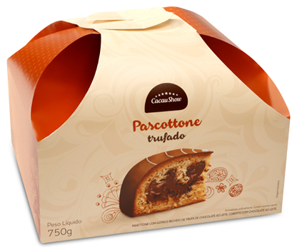 Cacau Show pascottone trufado de chocolate