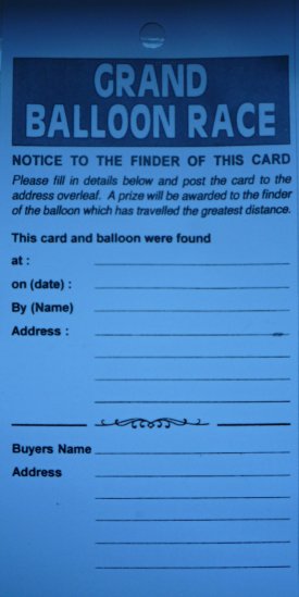 Balloon Race Tickets