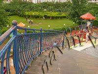 Open terrace of Evershine park at Mumbai in India