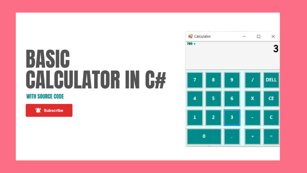 Basic Calculator in C# | Windows Form