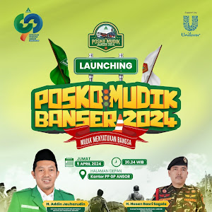 Ansor Launching Posko Mudik 2024 "Mudik Menyatukan Bangsa"