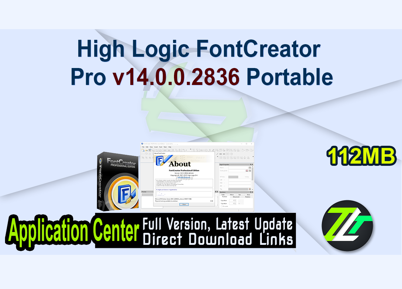 High Logic FontCreator Pro v14.0.0.2836 Portable