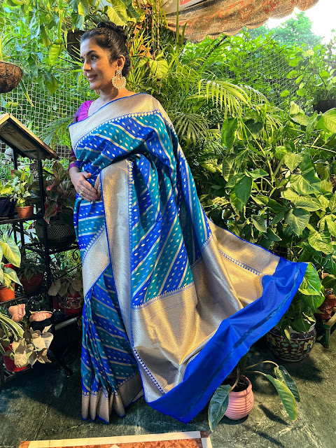 Banarasi mushroo silk saree