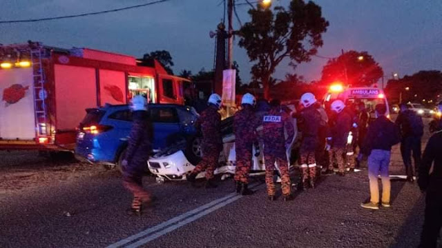 Anggota Polis Maut Kejar Penjenayah. Kereta Suspek Sudah Ditemui Polis