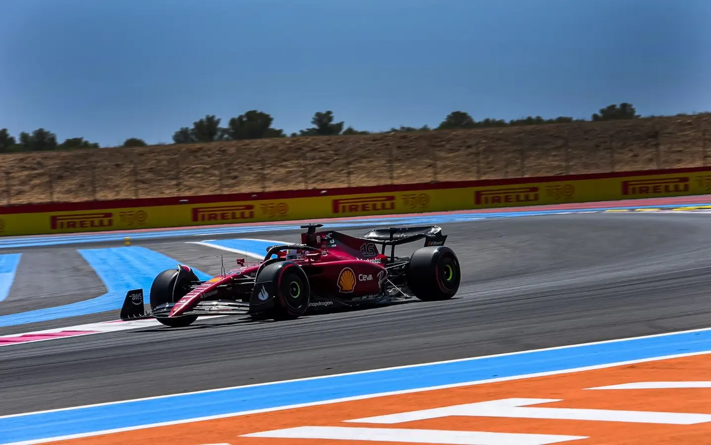 Charles Leclerc nelle prove libere del gran premio di Francia 2022