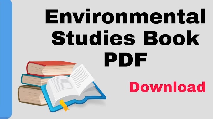 Environmental Studies Book PDF Download