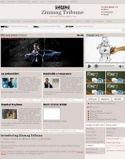 zinmag tribune blogger template