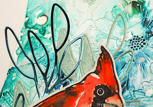 Layers of ink - Cardinal Tag Tutorial by Anna-Karin Evaldsson.