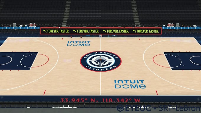 Los Angeles Clippers Regular floor + Virtual declaration by SRT-LeBron | NBA 2K24
