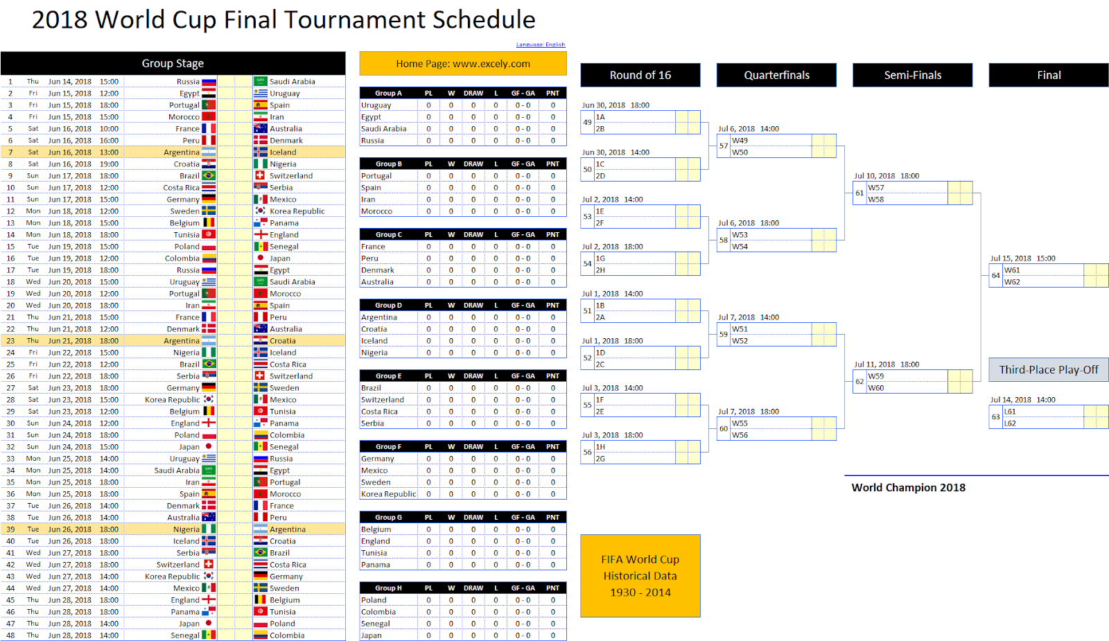 Azwar WeBlog FREE Download Jadwal Lengkap Piala Dunia 2018 Rusia