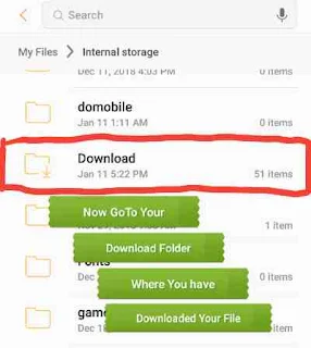 goto download folder