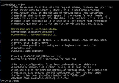 Konfigurasi Root Directory Portal