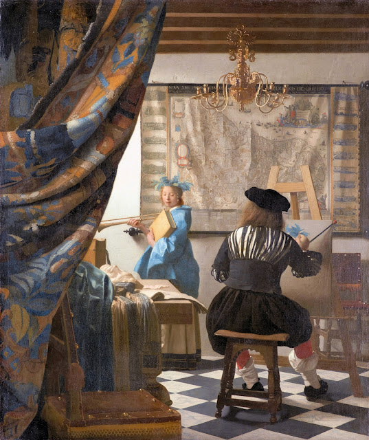 Johannes Vermeer's 'The Art of Painting' completed c. 1662—1665. Photo: WikiMedia.org.