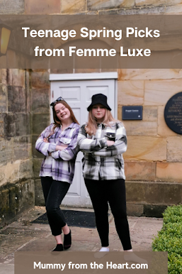 Twin teen girls wearing new clothes trends for Spring 2021 from Femme Luxe