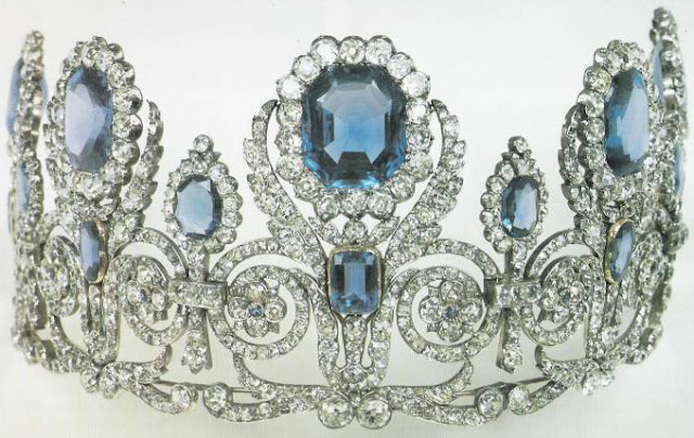 Queen Marie Amelie of France Sapphire Tiara