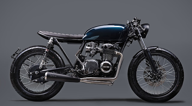 Honda CB550 by Elemental Custom Cycles Hell Kustom