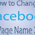 Change Name On Facebook Page