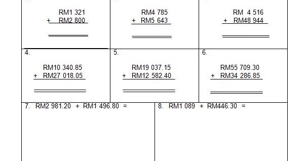 Soalan Bahagi Wang Tahun 3 - Kecemasan b