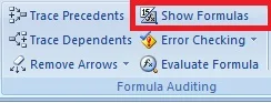 How to Display and Print formulas in Excel in Hindi