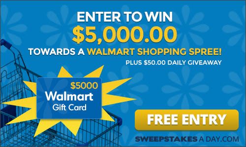 Get a $5000 Walmart Shopping Spree!