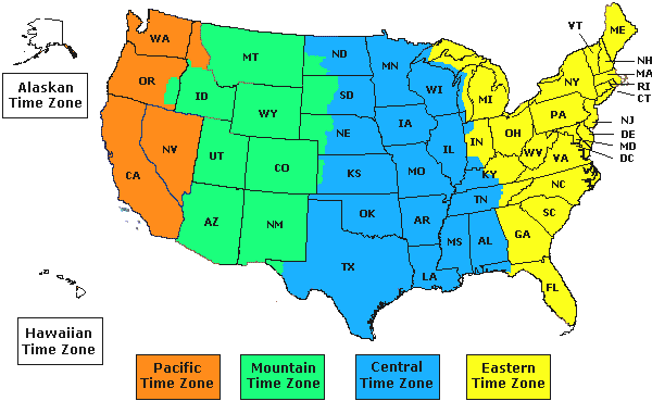 Map Of United States By Time Zone ... Time Zone Map also What Is UTC Time Zone furthermore Us Time Zones Daylight Savings Time ...