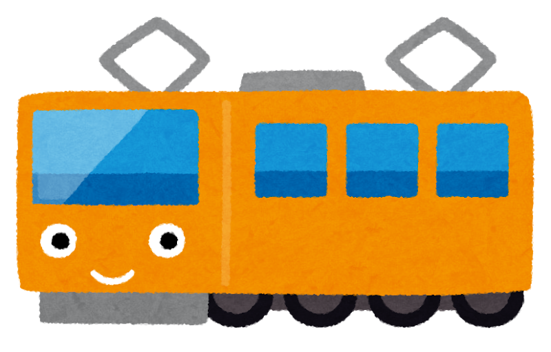 いろいろな電車のキャラクターのイラスト かわいいフリー素材集