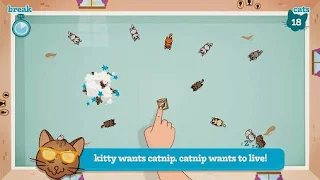 Screenshots of the Nippy cats for Android tablet, phone.