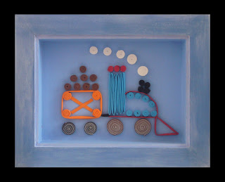 cuadros con trenes, cuadro infantil con tren, decoracion infantil, decorar con cuadros, decorar habitaciones infantiles, cuadros pintados a mano