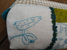 neceser, necessaire, pouch, fin de semana, weekend, bordado, broderie, embroidery