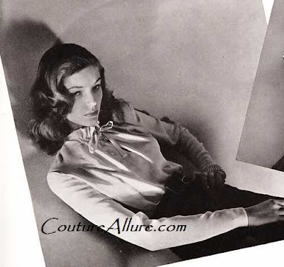 lauren bacall, bazaar 1943