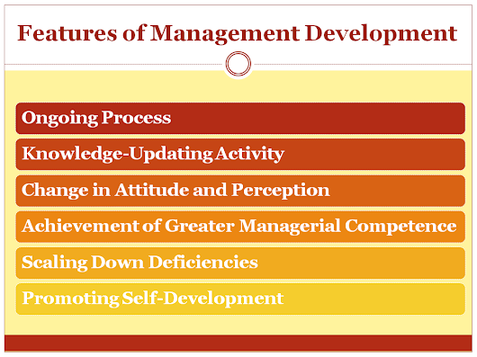 Features of management development