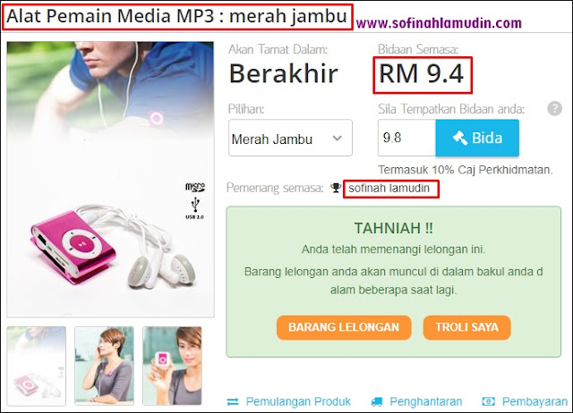 Tips Membeli atau Membida Barangan di CHILINDO dengan Harga yang Murah dan Berbaloi - Chilindo Malaysia - Sofinah Lamudin