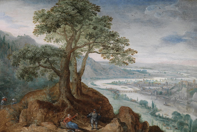 Lucas van Valckenborch - Vistas de Linz - ca. 1590