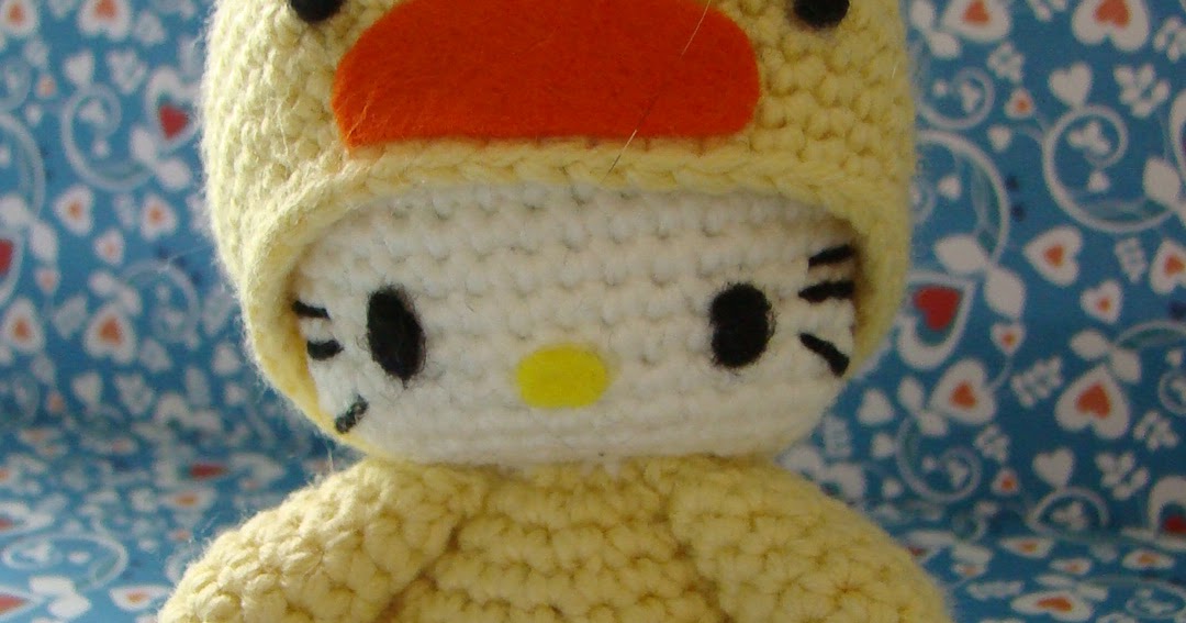 Roving Around Crafts: Hello Kitty with Duck Costume Amigurumi