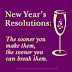 Time for...New Year's resolutions