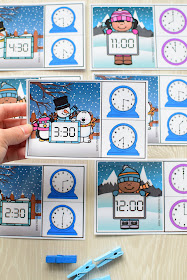 Winter Theme Learning Pack: Telling Time
