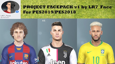 PES 2019 Facepack v1 by LR7
