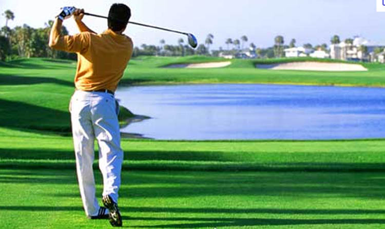 Improve Golf Swing With Good Posture, Golf Ball